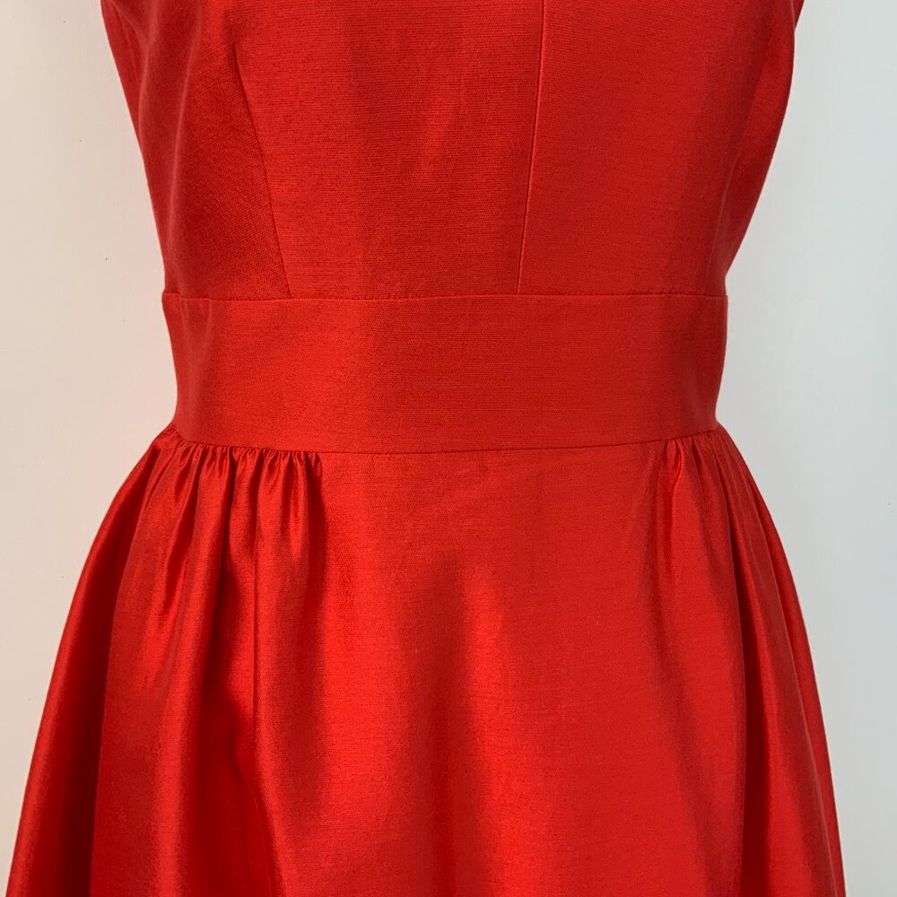 Kate Spade New York Red Heridage Silk Dress Party Wedding Prom Sz 8 - Picture 6 of 16